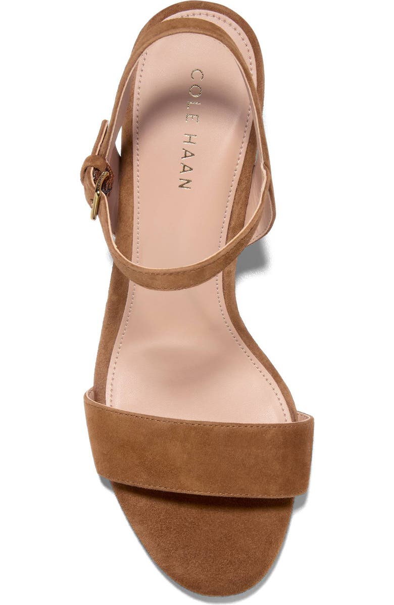 Cole Haan Josie Block Heel Sandal, Alternate, color, Tobacco Suede / Stacked Heel