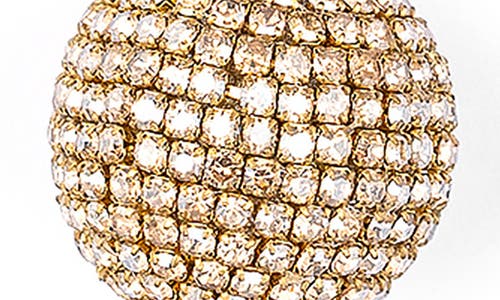 Deepa Gurnani Taryn Crystal Drop Earrings In Gold