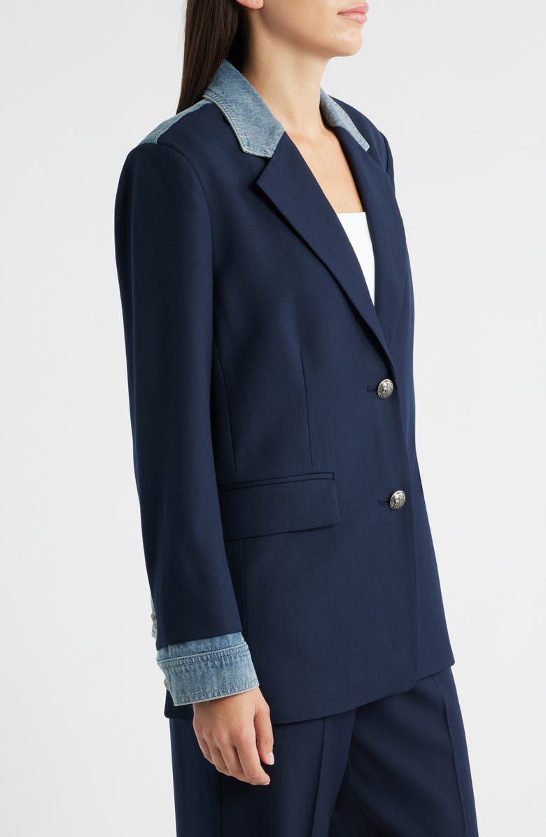 KOBI HALPERIN Sylvia Contrast Trim Blazer, Alternate, color, 