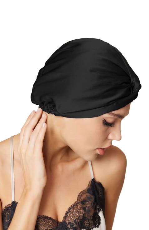 Pure Silk Knot-Front Hair Bonnet