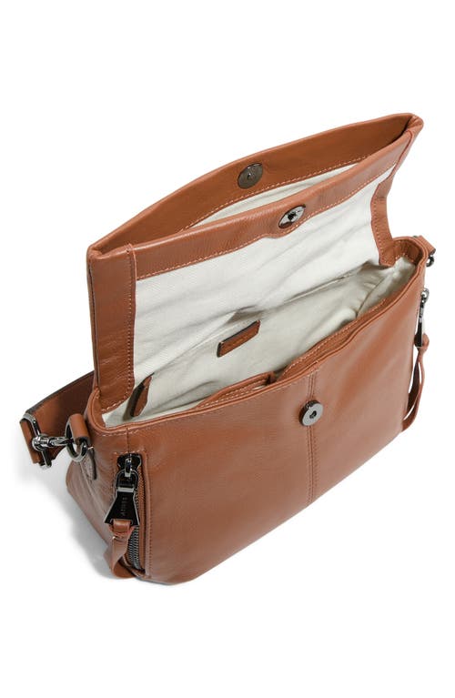 Aimee Bali Double Entry Crossbody Bag In Brown