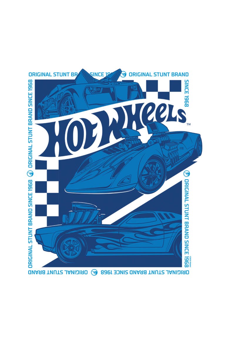 Boy's Hot Wheels Original Stunt Brand  Graphic T-Shirt, Alternate, color, White