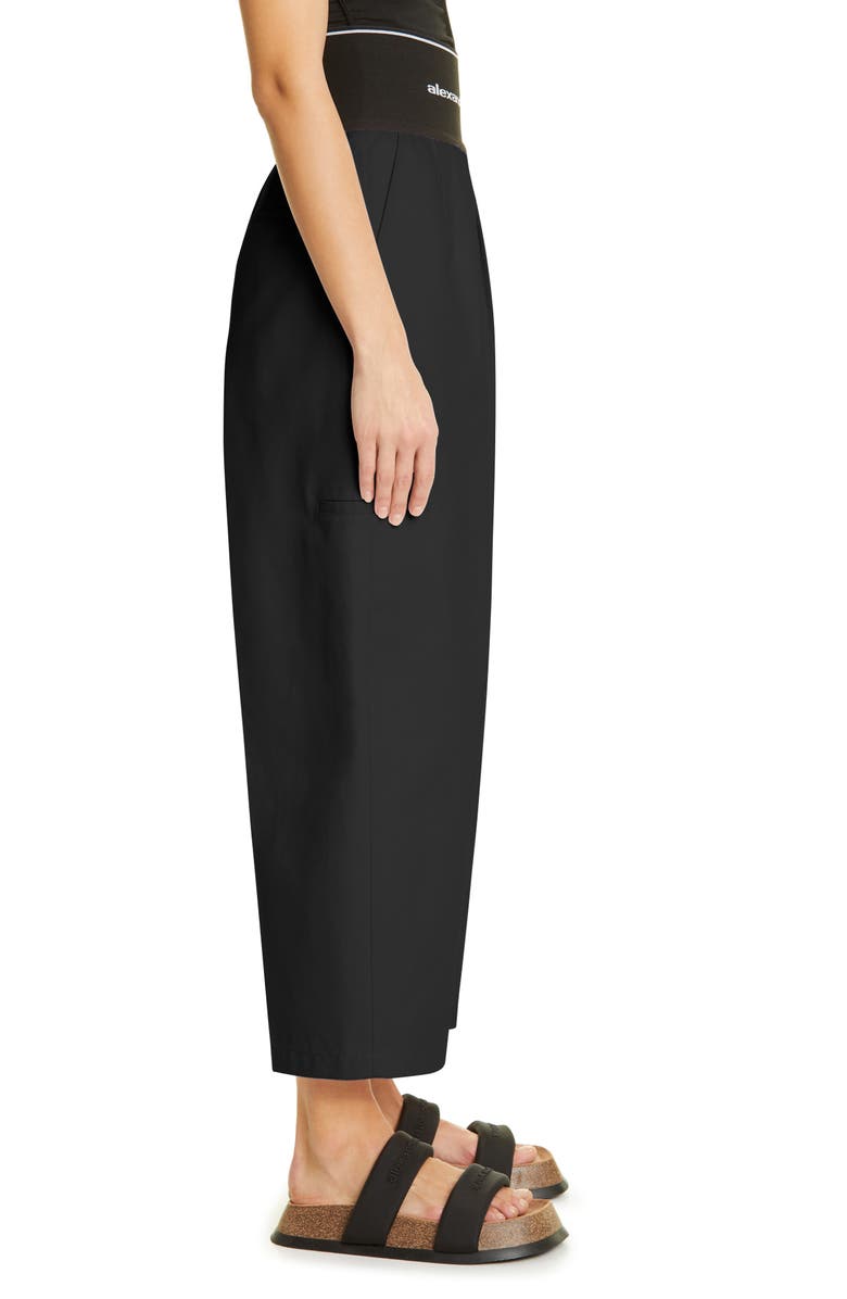 Alexander Wang Carrot High Waist Logo Pants, Alternate, color, 