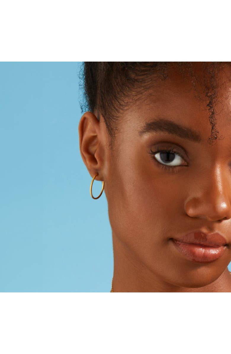 7879 Medium Hoop Earrings, Alternate, color, Gold 9K