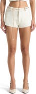 Manière De Voir Elina Tweed Mini Shorts With Belt