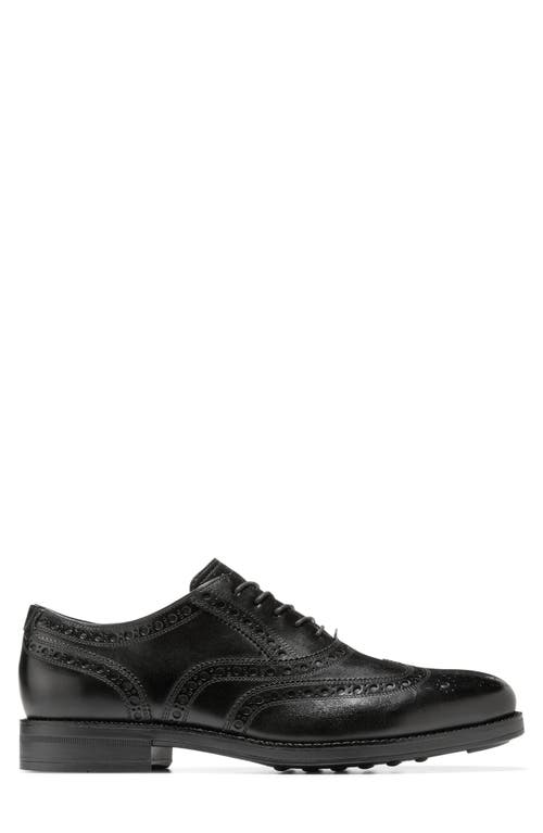 Cole Haan Ledley Grand Wingtip Oxford In Black