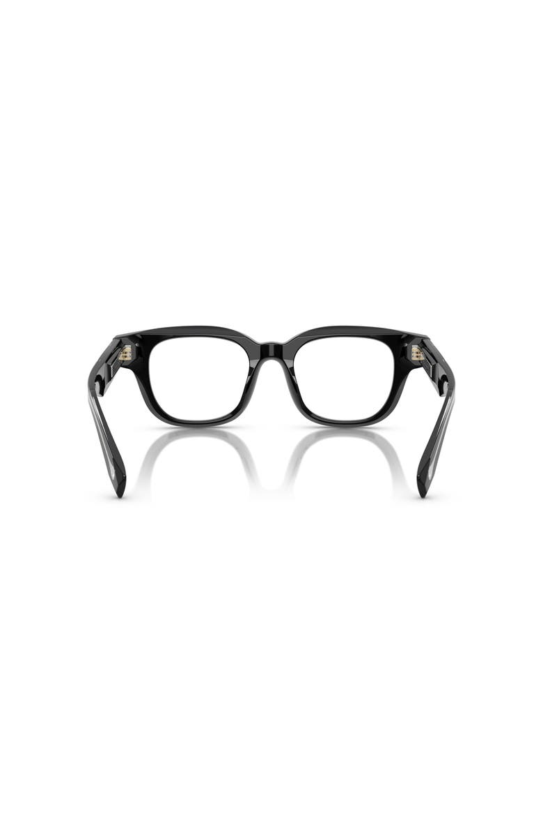 Brunello Cucinelli 48mm Rectangle optical glasses, Alternate, color, Black