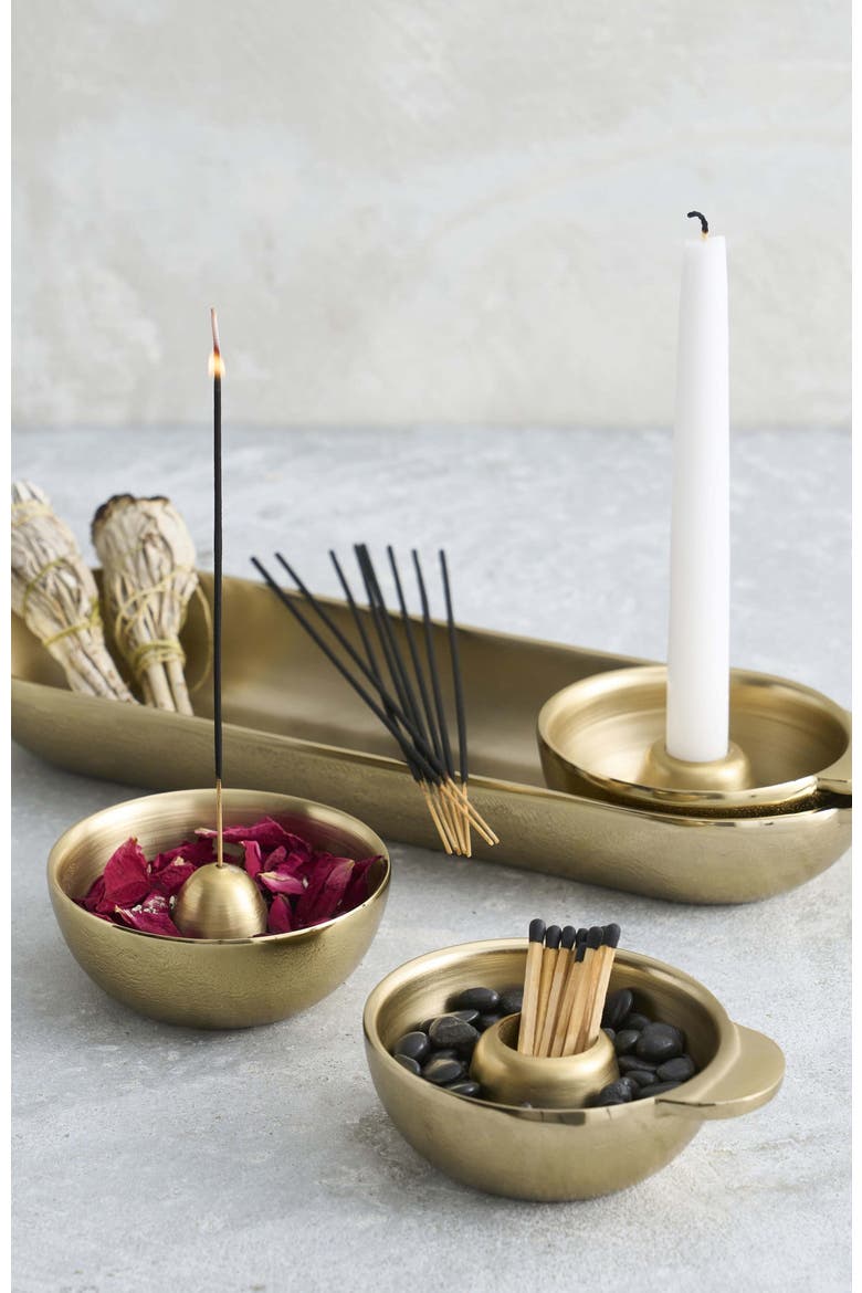 Stinson Antique Brass Intention Set, Main, color, Gold