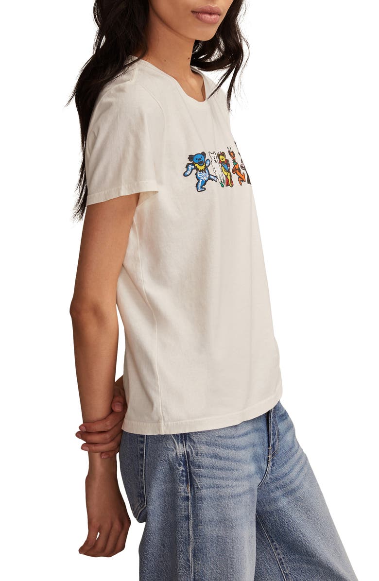 Lucky Brand Grateful Dead Costume Bears Cotton Graphic T-Shirt, Alternate, color, Gardenia