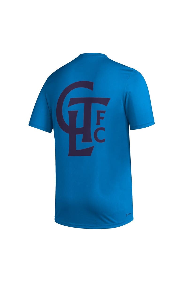 adidas Men's adidas Blue Charlotte FC Team Jersey Hook AEROREADY T-Shirt, Alternate, color, Blue