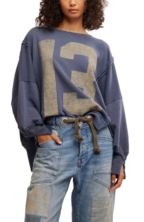 FREE PEOPLE FREE PEOPLE CAMDEN OVERSIZE GRAPHIC SWEATSHIRT 