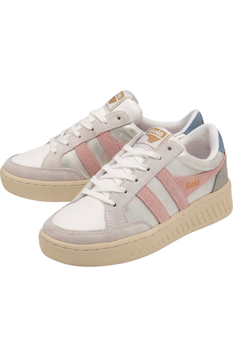 Gola Super Slam Blaze Sneaker, Alternate, color, White/ Chalk Pink/ Iceberg