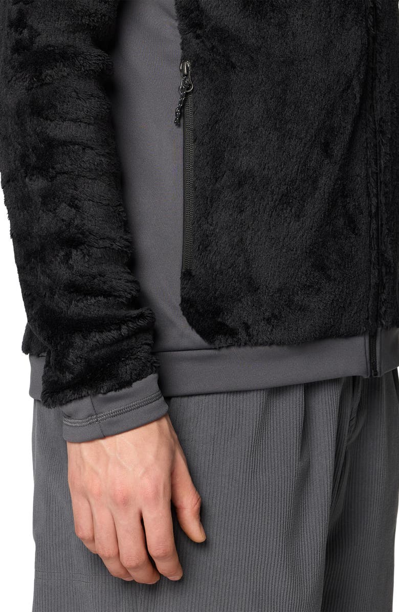 Mountain Hardwear Polartec<sup>®</sup> High Loft Fleece Hooded Jacket, Alternate, color, Black/ Volcanic