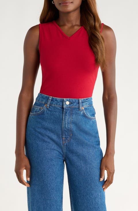 Wren Cotton V-Neck Tank