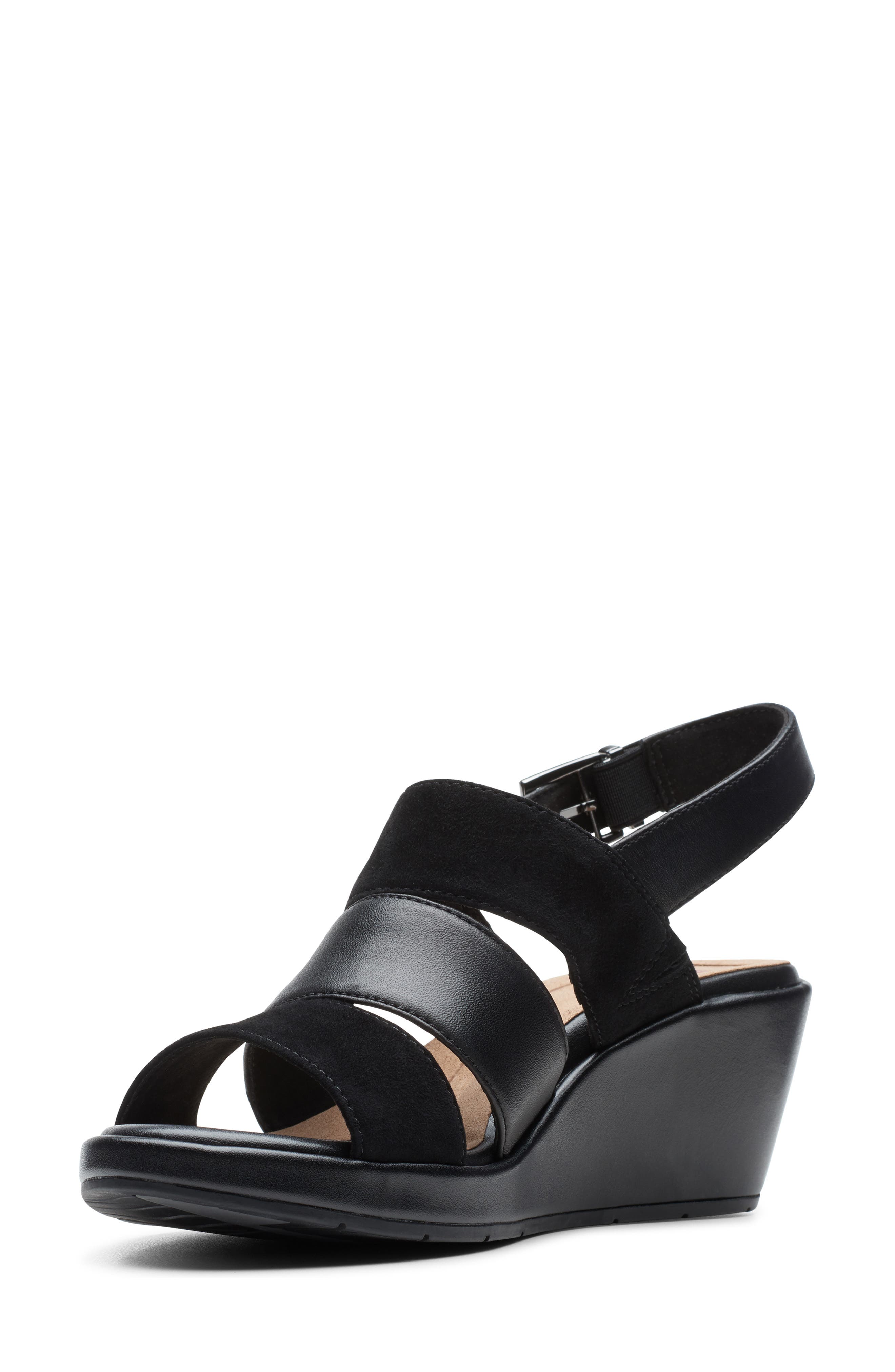 Clarks<sup>®</sup> Un Plaza Go Wedge Sandal, Alternate, color, 