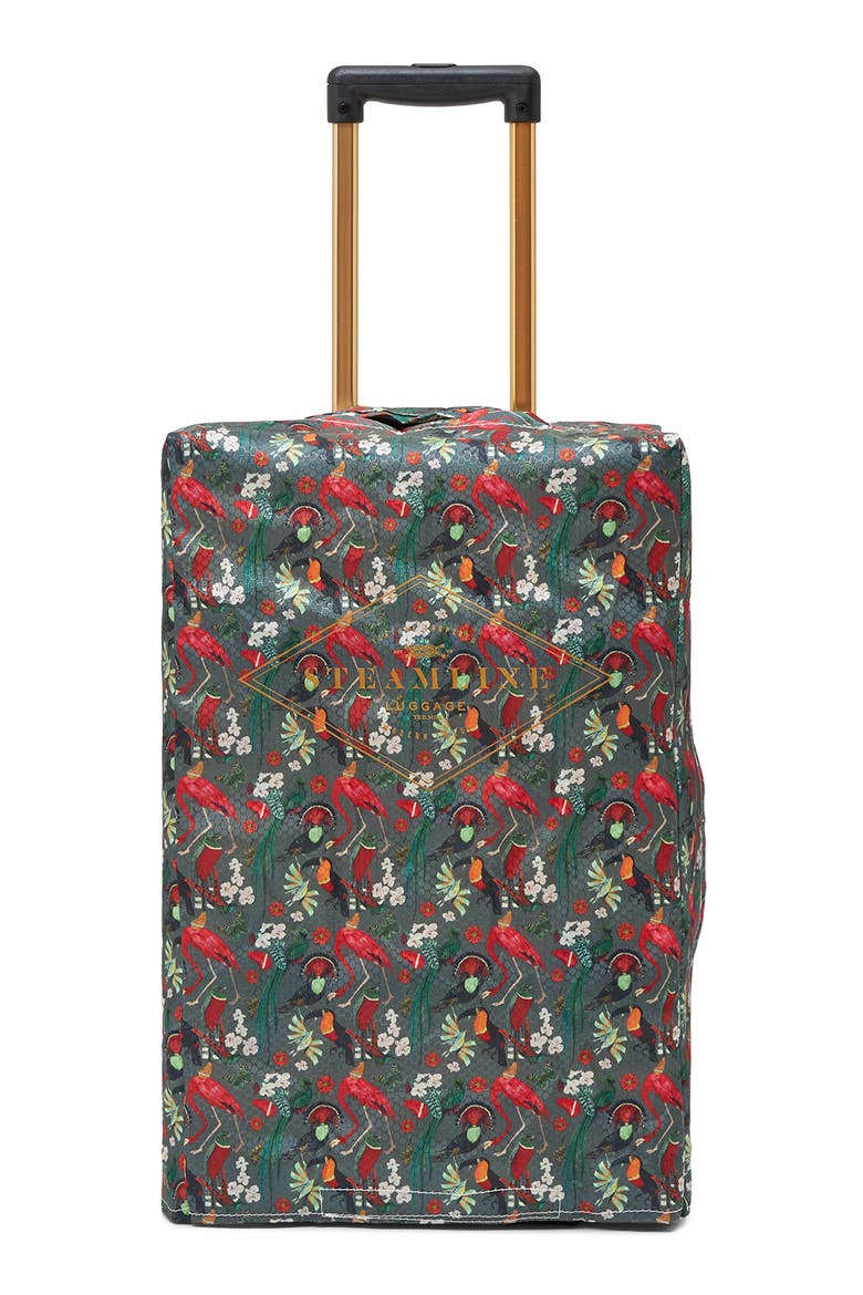 The Explorer 20-Inch Rattan Rolling Carry-On, Alternate, color, BROWN