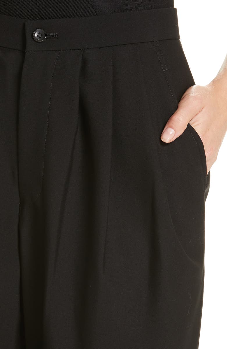 Comme des Garçons Pleated Wool & Cashmere Pants, Alternate, color,