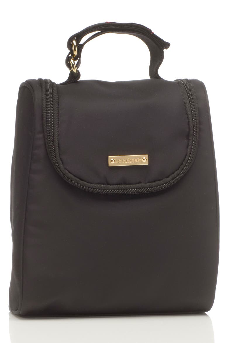 'Sandy' Diaper Bag, Alternate, color, BLACK