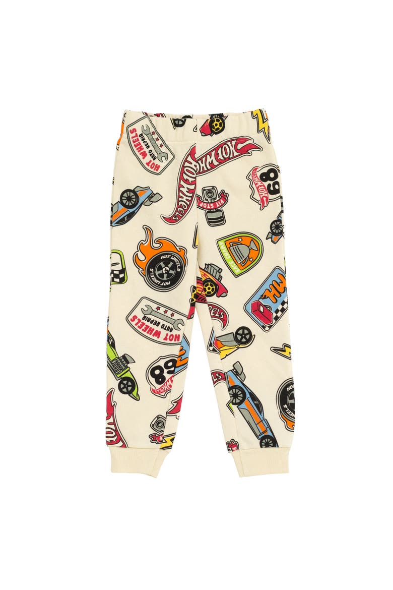 Fleece 2-Piece Sweatshirt and Pants Set, Alternate, color, Cream Multi