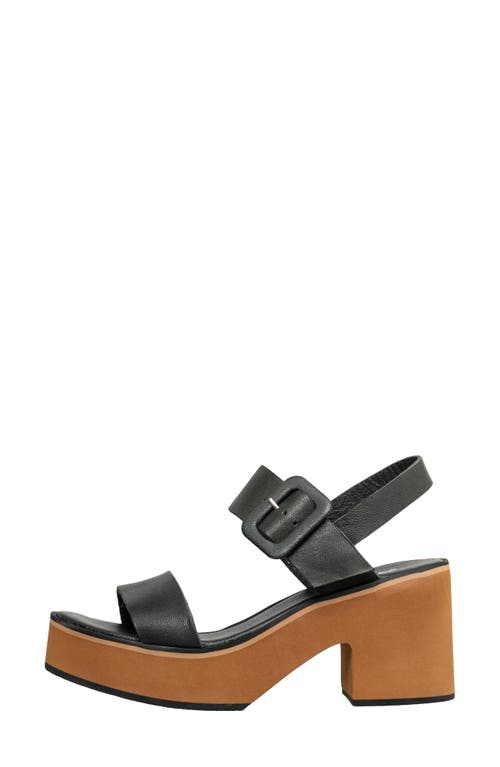 Antelope Ida Block Heel Sandal In Black
