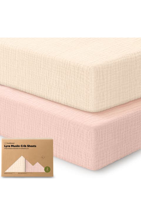 2-Pack Lyra Muslin Crib Sheets
