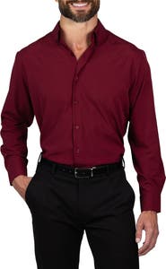 Nautica Trim Fit Solid Dress Shirt