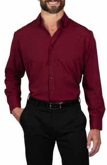 Trim Fit Solid Dress Shirt
