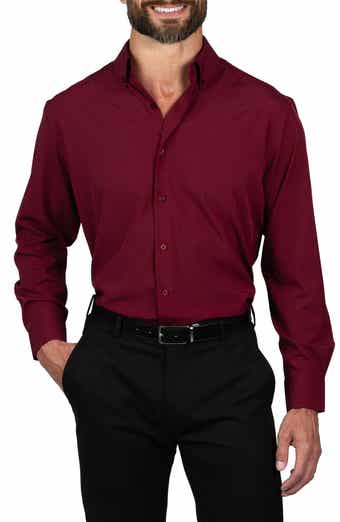 Trim Fit Solid Dress Shirt