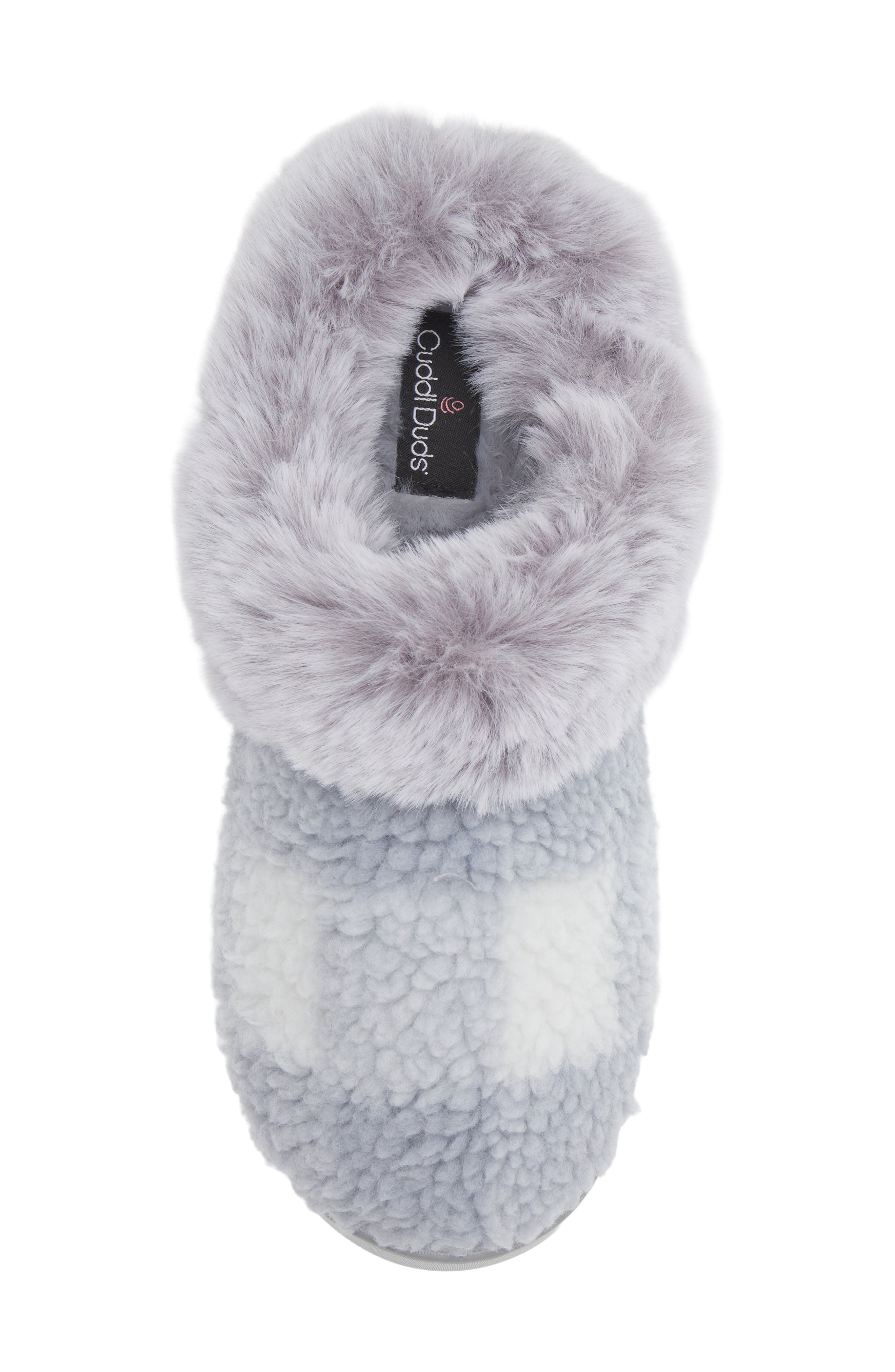 Buffalo Plaid Slipper, Alternate, color, GRAY PLAID