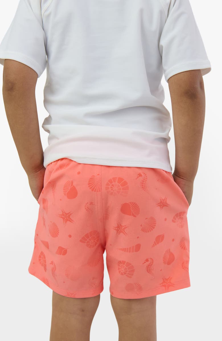 RuggedButts Kids' UPF 50+ Swim Trunks, Alternate, color, Orange