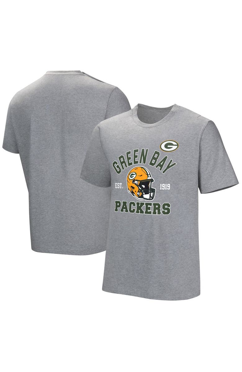 NFL Men's Gray Green Bay Packers Tackle Adaptive T-Shirt, Main, color, Gray