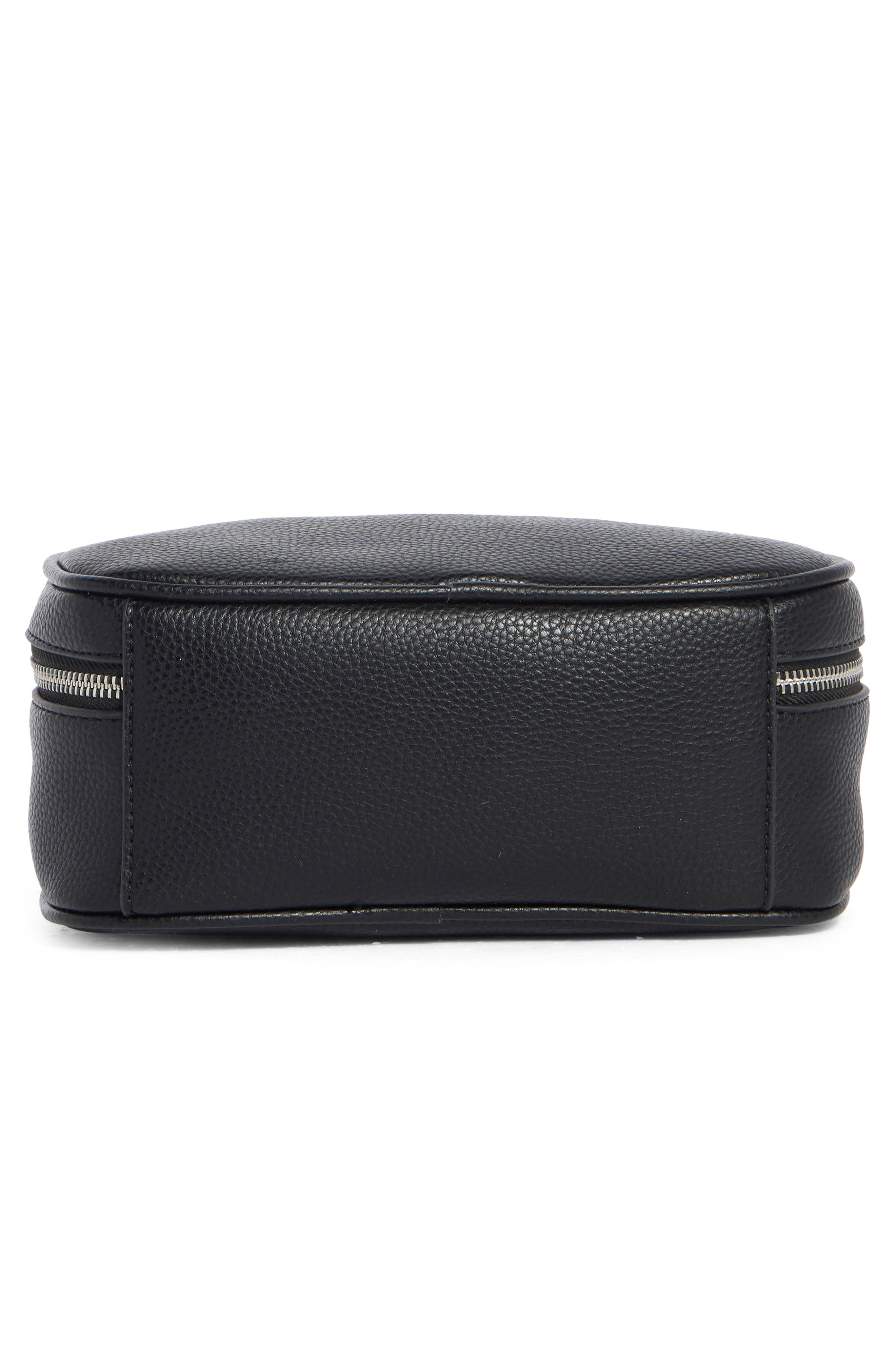 BCBG Mini Top Handle Zip Crossbody Bag, Alternate, color, Black