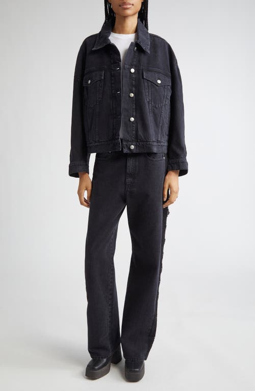 Stella Mccartney Lace Trim Denim Trucker Jacket