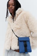 H&M Fluffy Jacket With Funnel Collar