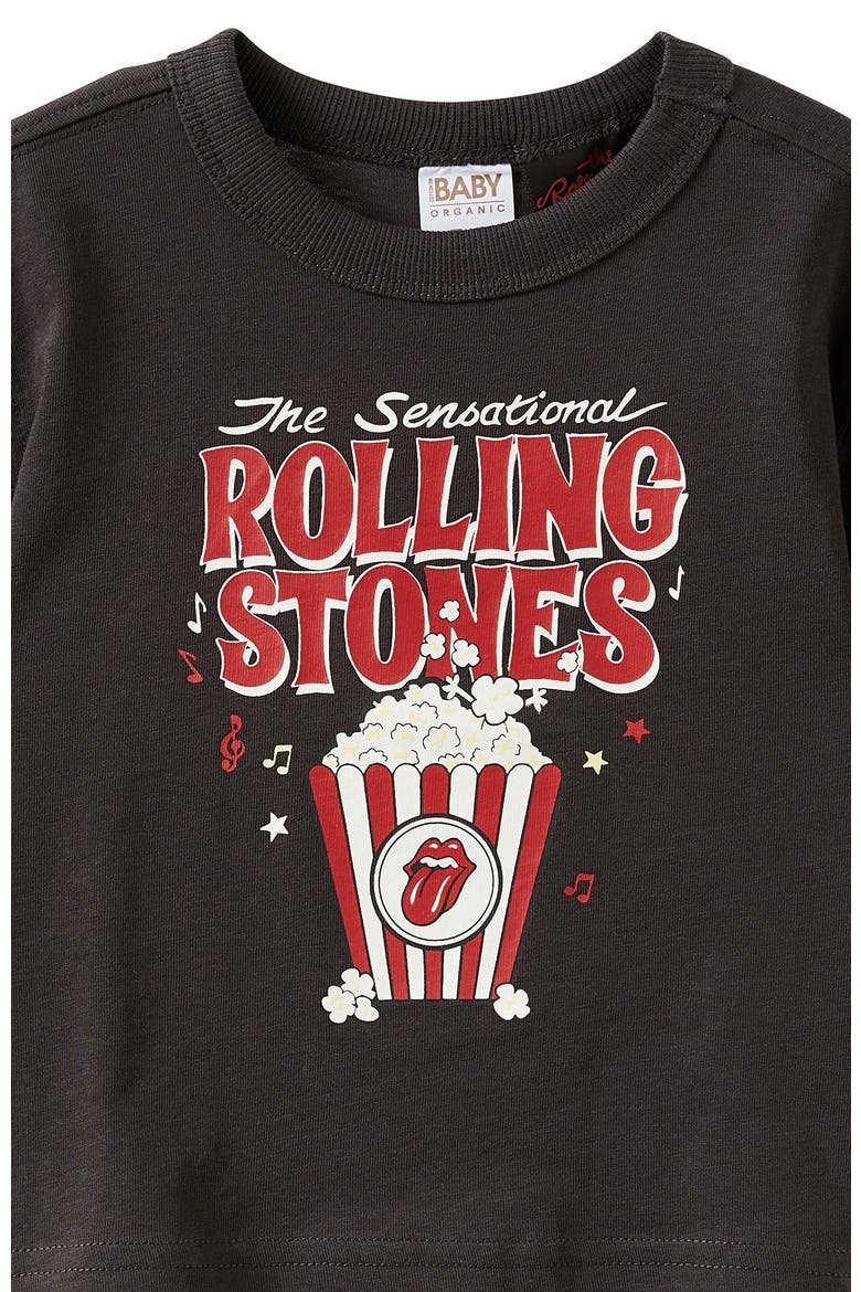 Baby Short Sleeve License Tee, Alternate, color, Phantom Rolling Stones