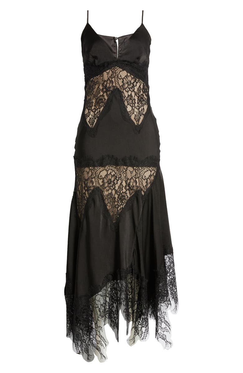 Bardot Dalton Lace Trim Midi Dress, Alternate, color,