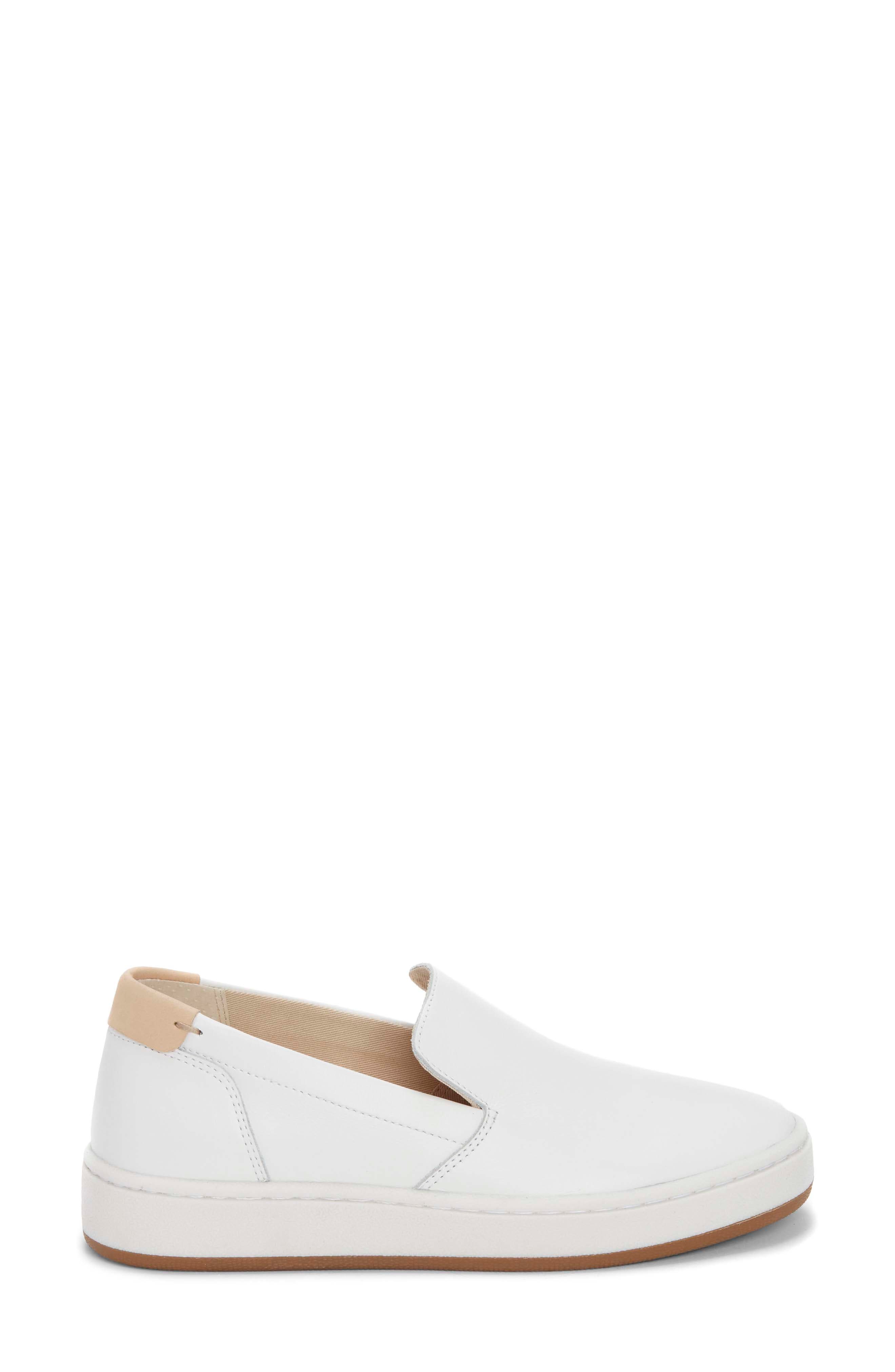 Hadie Slip-On Sneaker, Alternate, color, WHITE LEATHER