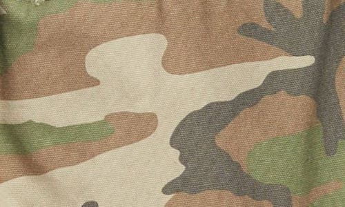 Vans Kids' Range Camo Print Cotton Cargo Shorts In Vintage Camo