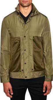 W.R.K Solid Water Resistant Mesh Hooded Jacket
