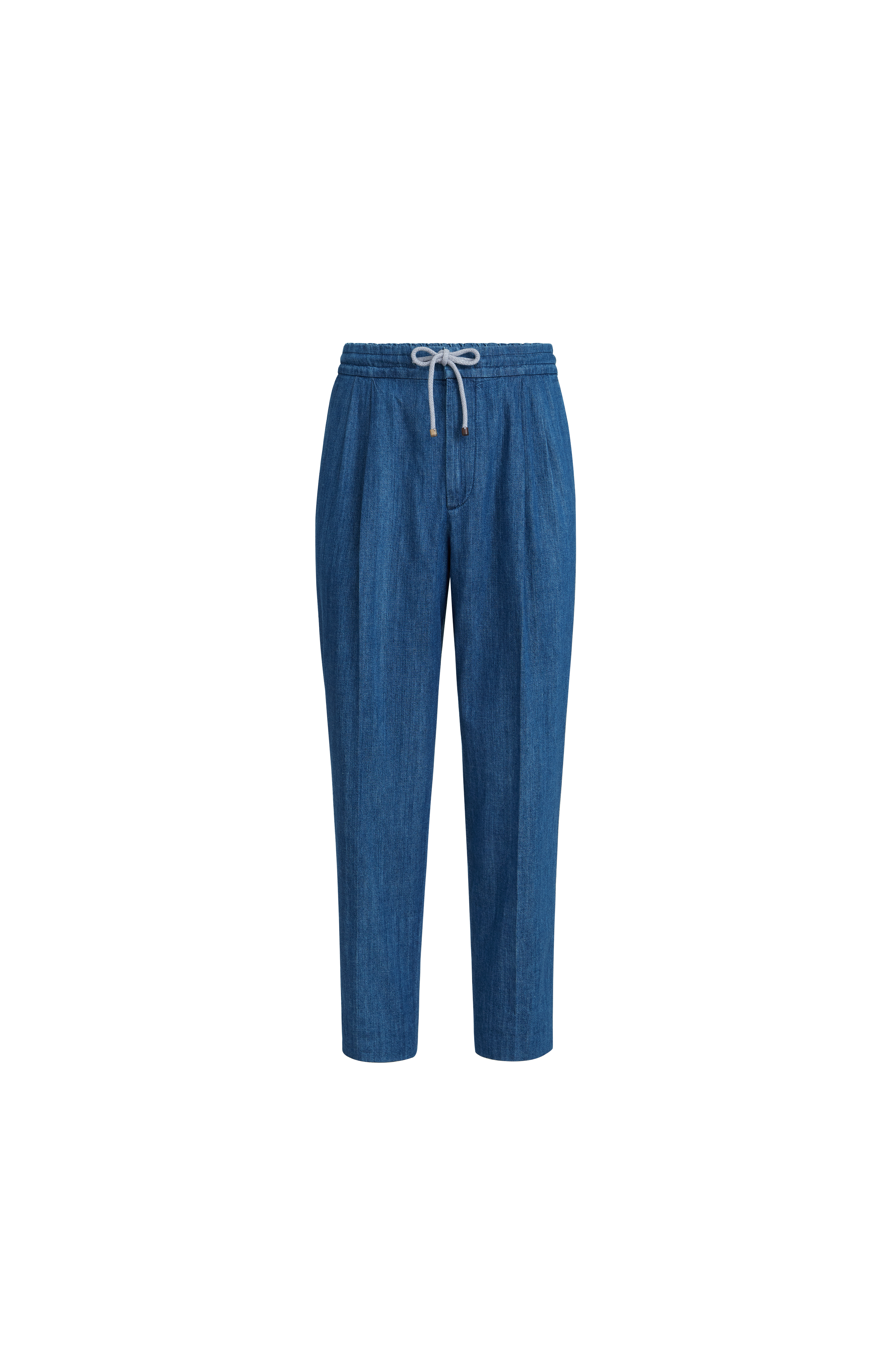 Lightweight denim trousers - image 4
