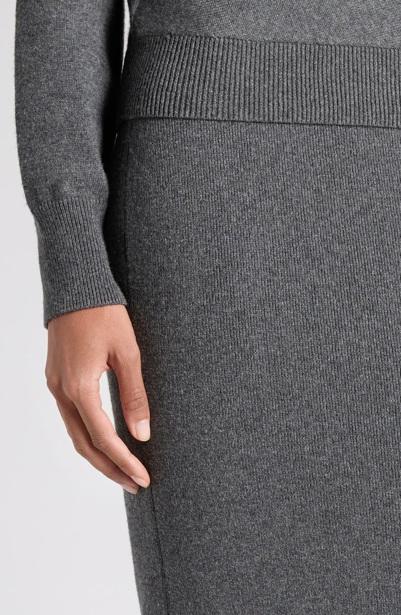 TOM FORD Stretch Cashmere & Cotton Pencil Skirt, Alternate, color, Ig712 Dark Grey Melange