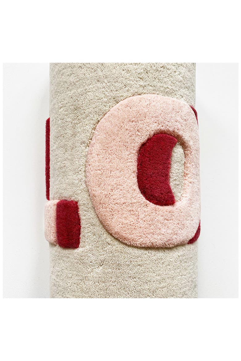 Kids' Love Wool Rug, Alternate, color, CREAM/ RED