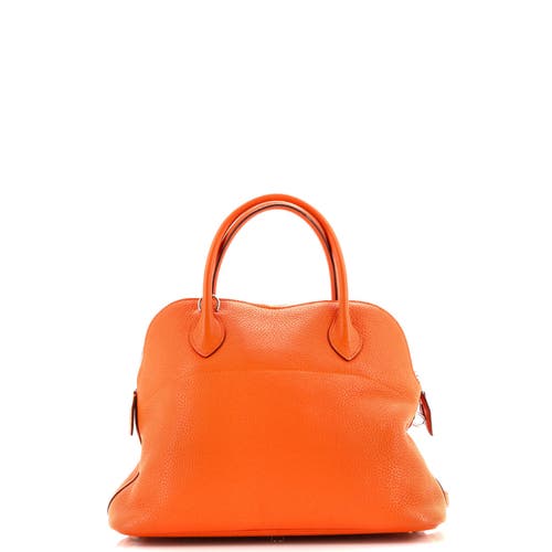 Pre-owned Hermes Hermes Bolide Bag Clemence 31 In Orange