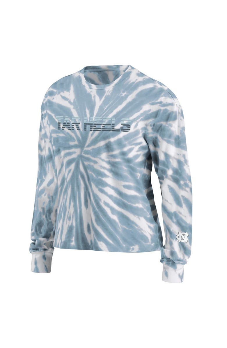 WEAR by Erin Andrews Women's WEAR by Erin Andrews Carolina Blue North Carolina Tar Heels Tie-Dye Long Sleeve T-Shirt, Alternate, color, 