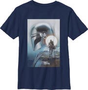 Star Wars: The Mandalorian and Grogu Boy's Star Wars The Mandalorian and Grogu Din Djarin and The Child Poster Graphic T-Shirt