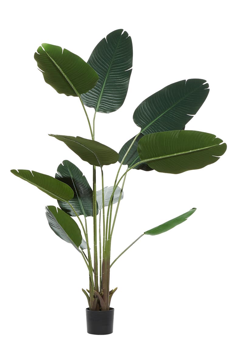 GINGER BIRCH STUDIO Green Faux Foliage Artificial Potted Plant, Alternate, color,