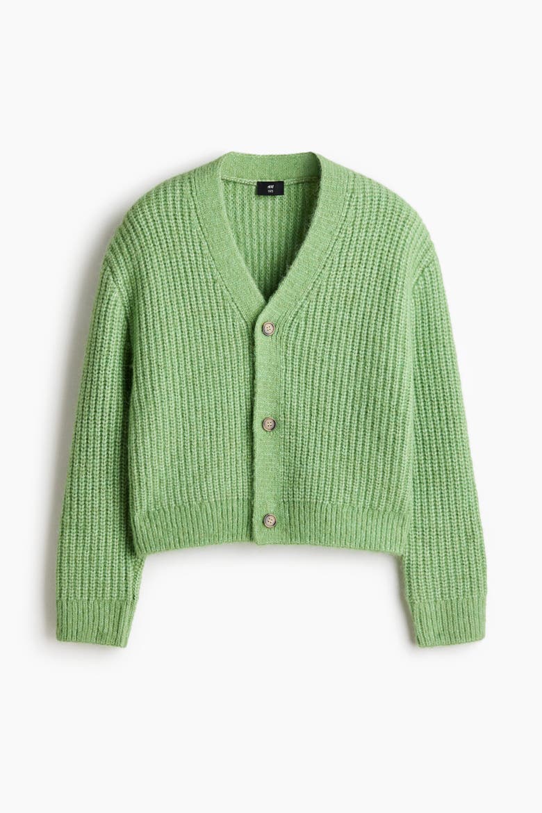 Loose Fit Cardigan, Alternate, color, Green