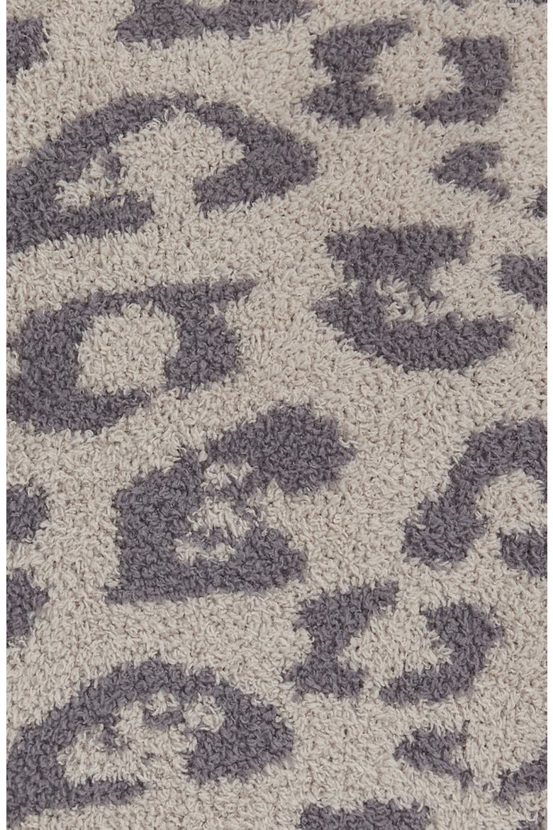 In the Wild Round Leopard Print Pillow, Alternate, color, LINEN/ GRAPHITE