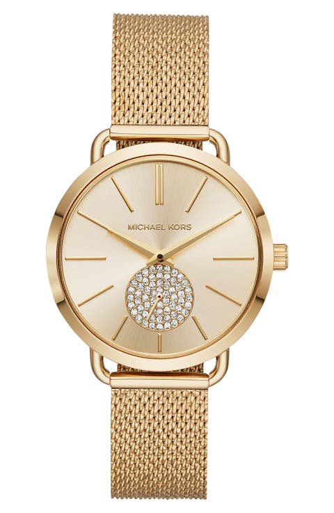 Portia Mesh Strap Watch, 37mm