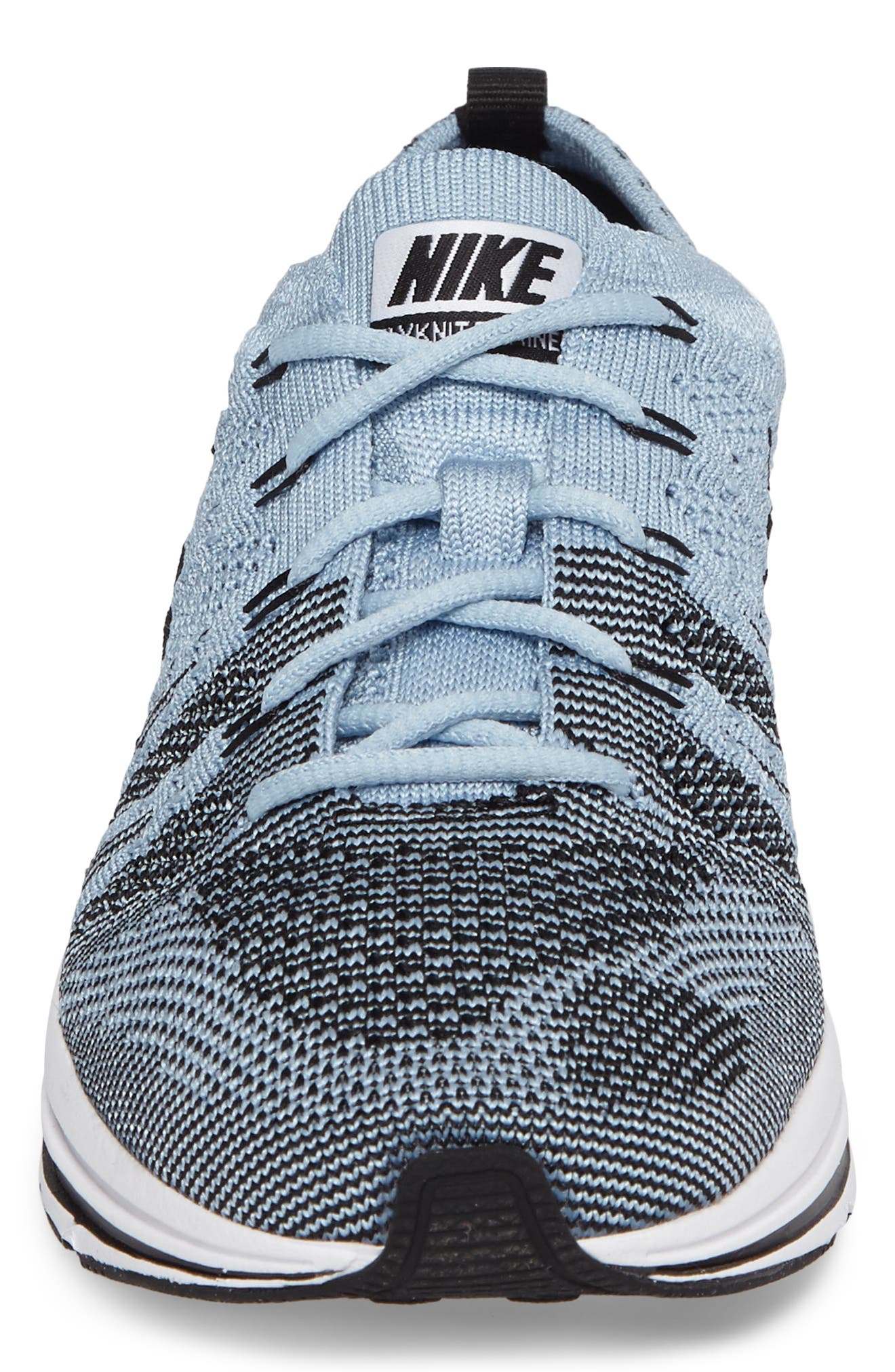 Flyknit Trainer Sneaker, Alternate, color, CIRRUS BLUE/BLACK/ WHITE